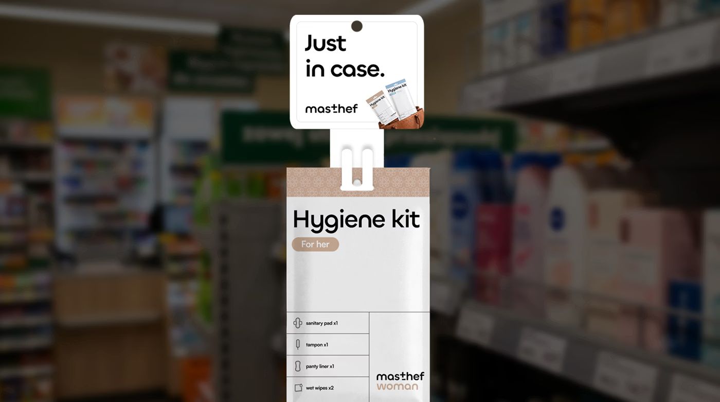 The masthef product ready for the retail shelf